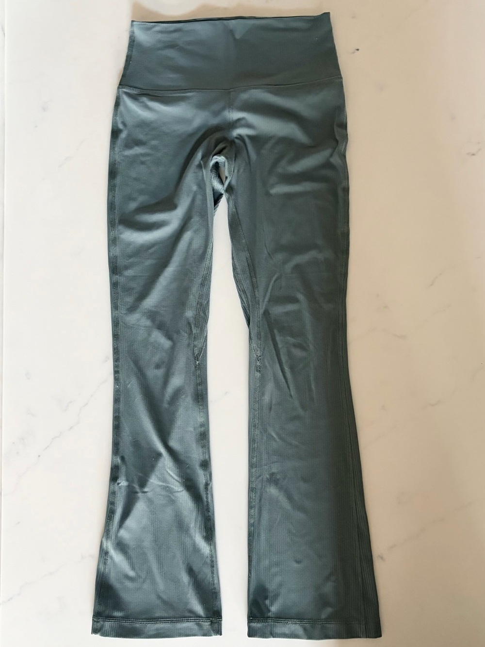 lululemon Align Ribbed Mini-flare 25” High-Waist Flared Leggings - Sage 4
